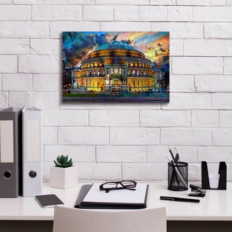 Image of 'London England Royal Albert Hall' by Pedro Gavidia, Canvas Wall Art,18 x 12