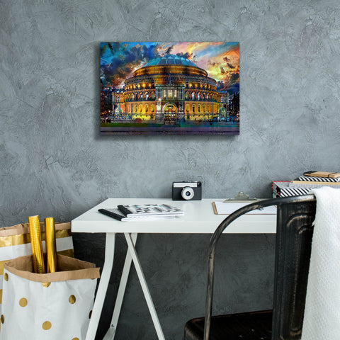 Image of 'London England Royal Albert Hall' by Pedro Gavidia, Canvas Wall Art,18 x 12