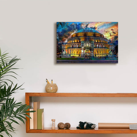 Image of 'London England Royal Albert Hall' by Pedro Gavidia, Canvas Wall Art,18 x 12