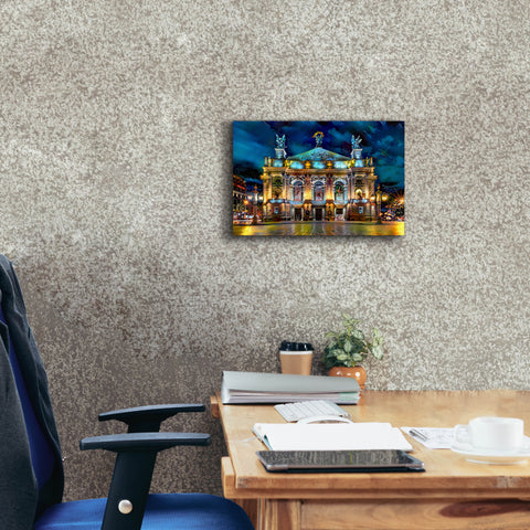 Image of 'Leopolis Ukraine Opera' by Pedro Gavidia, Canvas Wall Art,18 x 12