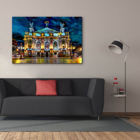 Image of 'Leopolis Ukraine Opera' by Pedro Gavidia, Canvas Wall Art,60 x 40