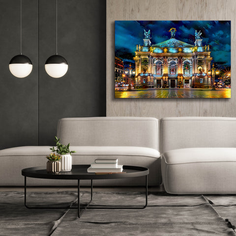 Image of 'Leopolis Ukraine Opera' by Pedro Gavidia, Canvas Wall Art,60 x 40