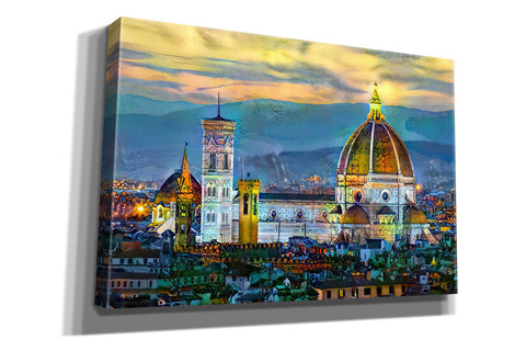 Image of 'Florence Italy Duomo Sunset' by Pedro Gavidia, Canvas Wall Art