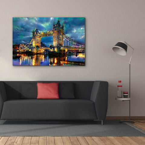 Image of 'England London Bridge' by Pedro Gavidia, Canvas Wall Art,60 x 40