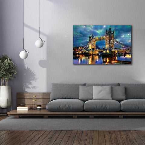 Image of 'England London Bridge' by Pedro Gavidia, Canvas Wall Art,60 x 40