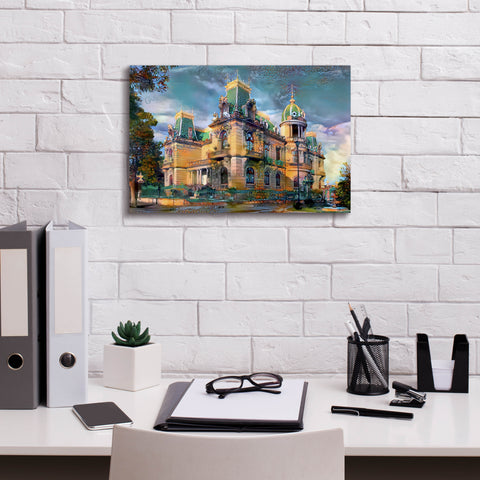 Image of 'Chihuahua Mexico Quinta Gameros' by Pedro Gavidia, Canvas Wall Art,18 x 12