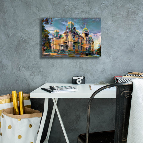 Image of 'Chihuahua Mexico Quinta Gameros' by Pedro Gavidia, Canvas Wall Art,18 x 12