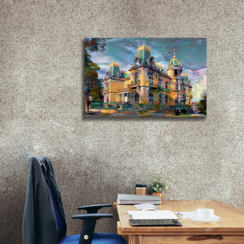 Image of 'Chihuahua Mexico Quinta Gameros' by Pedro Gavidia, Canvas Wall Art,40 x 26