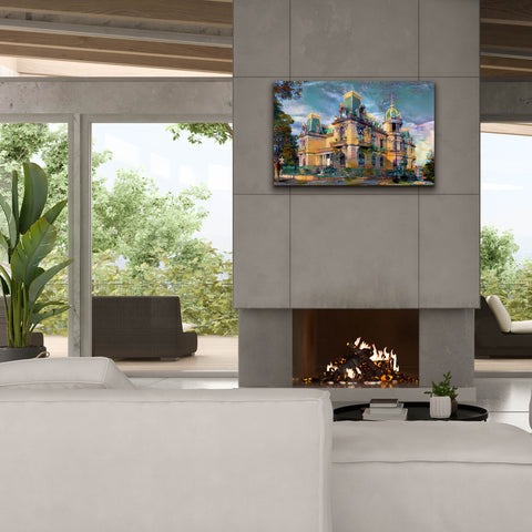 Image of 'Chihuahua Mexico Quinta Gameros' by Pedro Gavidia, Canvas Wall Art,40 x 26