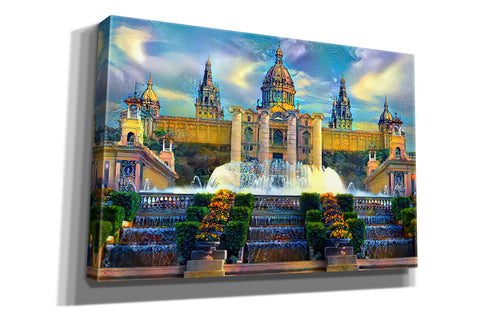 Image of 'Barcelona Spain Montjuic' by Pedro Gavidia, Canvas Wall Art