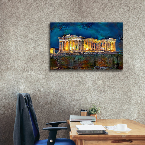 Image of 'Athens Greece Parthenon' by Pedro Gavidia, Canvas Wall Art,40 x 26