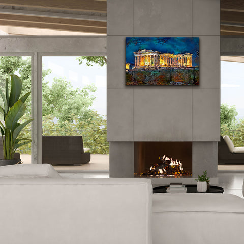 Image of 'Athens Greece Parthenon' by Pedro Gavidia, Canvas Wall Art,40 x 26