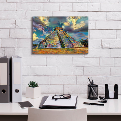 Image of 'Yucatan Mexico Chichen Itza' by Pedro Gavidia, Canvas Wall Art,18 x 12
