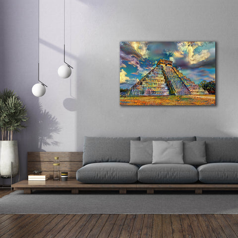 Image of 'Yucatan Mexico Chichen Itza' by Pedro Gavidia, Canvas Wall Art,60 x 40