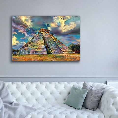 Image of 'Yucatan Mexico Chichen Itza' by Pedro Gavidia, Canvas Wall Art,60 x 40