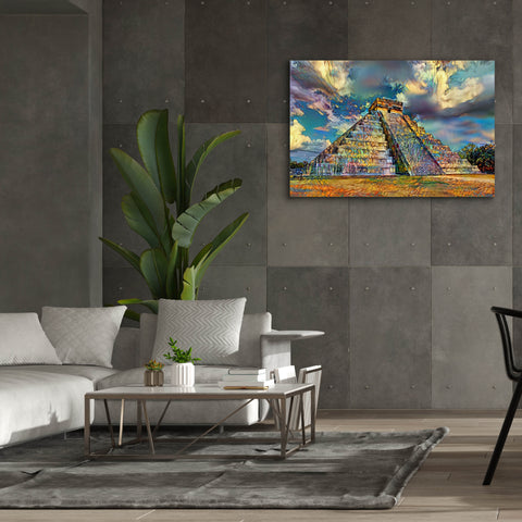 Image of 'Yucatan Mexico Chichen Itza' by Pedro Gavidia, Canvas Wall Art,60 x 40