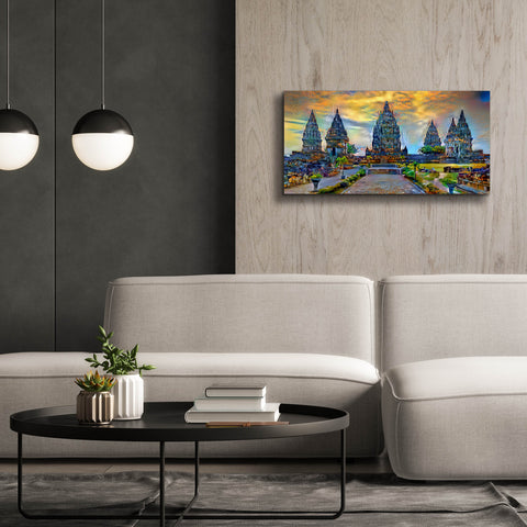 Image of 'Yogyakarta Indonesia Prambanan temple' by Pedro Gavidia, Canvas Wall Art,40 x 20