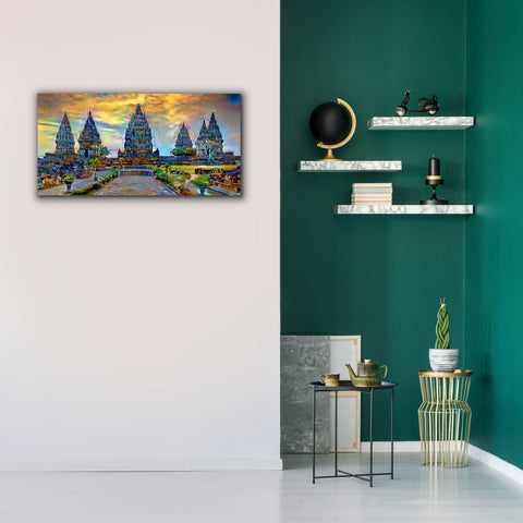 Image of 'Yogyakarta Indonesia Prambanan temple' by Pedro Gavidia, Canvas Wall Art,40 x 20