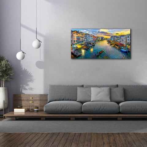 Image of 'Venice Italy Grand Canal' by Pedro Gavidia, Canvas Wall Art,60 x 30