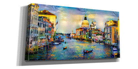 Image of 'Venice Italy Grand Canal and La Salute' by Pedro Gavidia, Canvas Wall Art