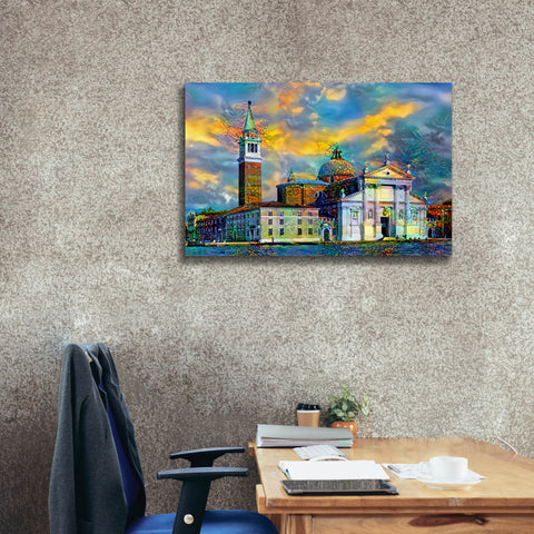 Image of 'Venice Italy Church of San Giorgio Maggiore' by Pedro Gavidia, Canvas Wall Art,40 x 26