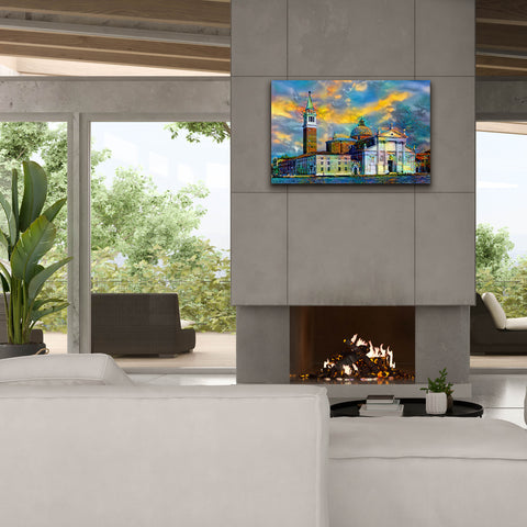 Image of 'Venice Italy Church of San Giorgio Maggiore' by Pedro Gavidia, Canvas Wall Art,40 x 26