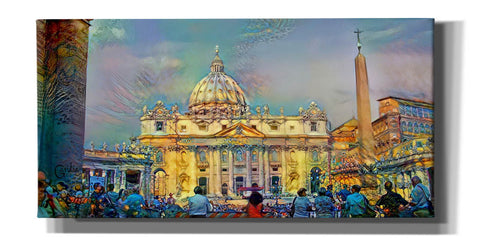 Image of 'Vatican City Saint Peter Basilica' by Pedro Gavidia, Canvas Wall Art