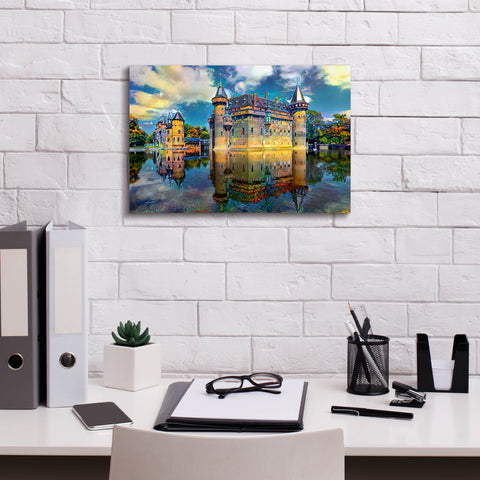 Image of 'Ultrecht Netherlands De Haar Castle' by Pedro Gavidia, Canvas Wall Art,18 x 12