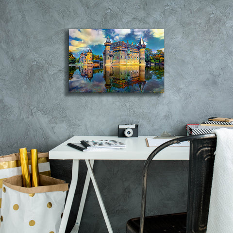 Image of 'Ultrecht Netherlands De Haar Castle' by Pedro Gavidia, Canvas Wall Art,18 x 12