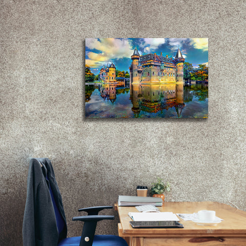 Image of 'Ultrecht Netherlands De Haar Castle' by Pedro Gavidia, Canvas Wall Art,40 x 26