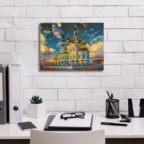 Image of 'Tyumen Russia Church of Zechariah and Elizabeth in Tobolsk' by Pedro Gavidia, Canvas Wall Art,16 x 12