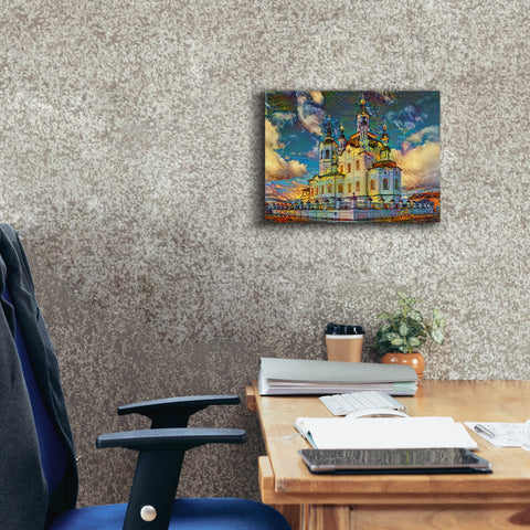 Image of 'Tyumen Russia Church of Zechariah and Elizabeth in Tobolsk' by Pedro Gavidia, Canvas Wall Art,16 x 12