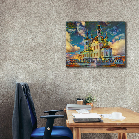 Image of 'Tyumen Russia Church of Zechariah and Elizabeth in Tobolsk' by Pedro Gavidia, Canvas Wall Art,34 x 26