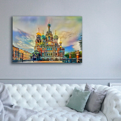 Image of 'Saint Petersburg Russia Church of the Savior on Spilled Blood Ver2' by Pedro Gavidia, Canvas Wall Art,60 x 40
