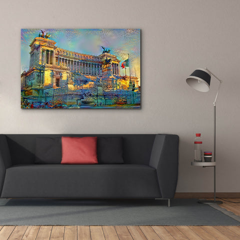 Image of 'Rome Italy Victor Emmanuel II National Monument' by Pedro Gavidia, Canvas Wall Art,60 x 40