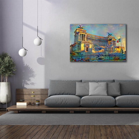 Image of 'Rome Italy Victor Emmanuel II National Monument' by Pedro Gavidia, Canvas Wall Art,60 x 40