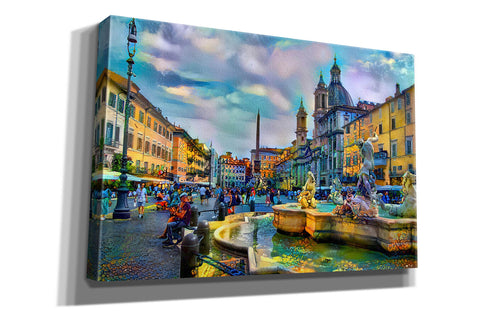 Image of 'Rome Italy Piazza Navona' by Pedro Gavidia, Canvas Wall Art