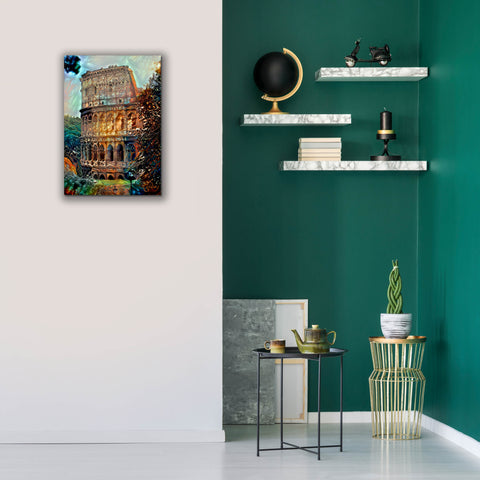 Image of 'Rome Italy Colosseum' by Pedro Gavidia, Canvas Wall Art,18 x 26