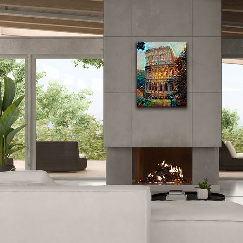 Image of 'Rome Italy Colosseum' by Pedro Gavidia, Canvas Wall Art,26 x 34