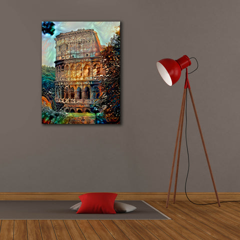 Image of 'Rome Italy Colosseum' by Pedro Gavidia, Canvas Wall Art,26 x 34