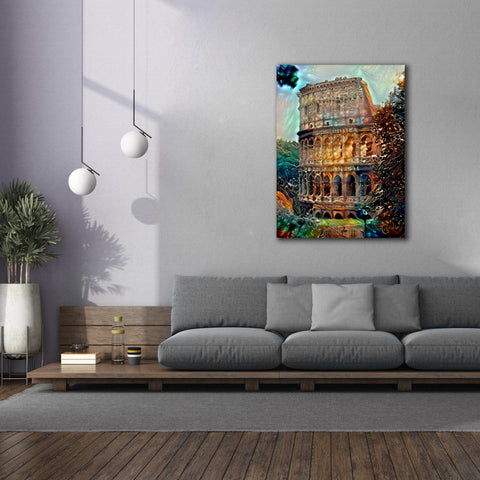 Image of 'Rome Italy Colosseum' by Pedro Gavidia, Canvas Wall Art,40 x 54