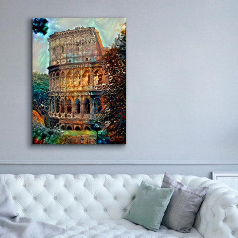 Image of 'Rome Italy Colosseum' by Pedro Gavidia, Canvas Wall Art,40 x 54