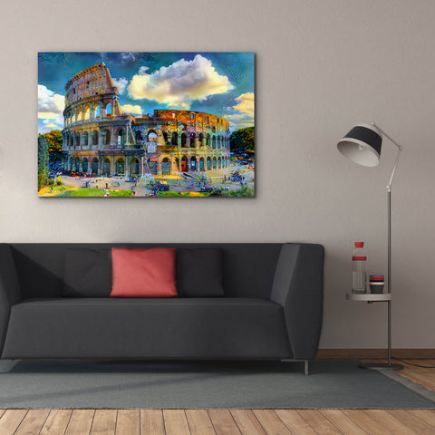 Image of 'Rome Italy Colosseum Ver1' by Pedro Gavidia, Canvas Wall Art,60 x 40