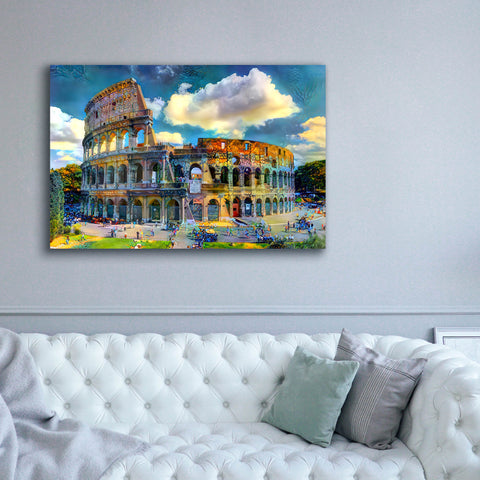 Image of 'Rome Italy Colosseum Ver1' by Pedro Gavidia, Canvas Wall Art,60 x 40