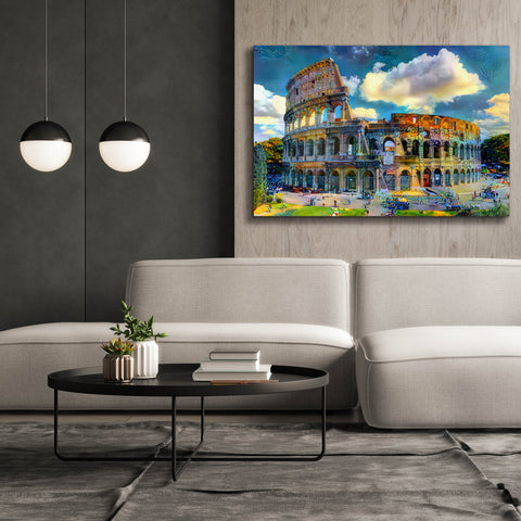 Image of 'Rome Italy Colosseum Ver1' by Pedro Gavidia, Canvas Wall Art,60 x 40