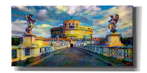 Image of 'Rome Italy Castel Sant Angelo Mausoleum of Hadrian' by Pedro Gavidia, Canvas Wall Art