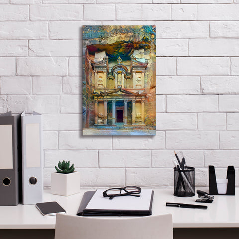 Image of 'Petra Jordan' by Pedro Gavidia, Canvas Wall Art,12 x 18