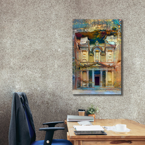 Image of 'Petra Jordan' by Pedro Gavidia, Canvas Wall Art,26 x 40