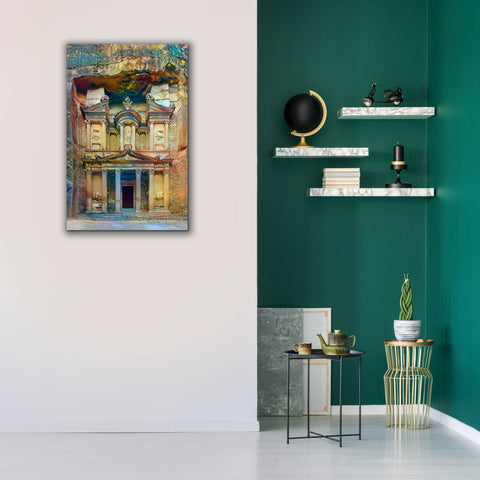 Image of 'Petra Jordan' by Pedro Gavidia, Canvas Wall Art,26 x 40