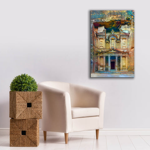 Image of 'Petra Jordan' by Pedro Gavidia, Canvas Wall Art,26 x 40